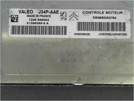 CALCULATEUR MOTEUR PEUGEOT 206 2007
