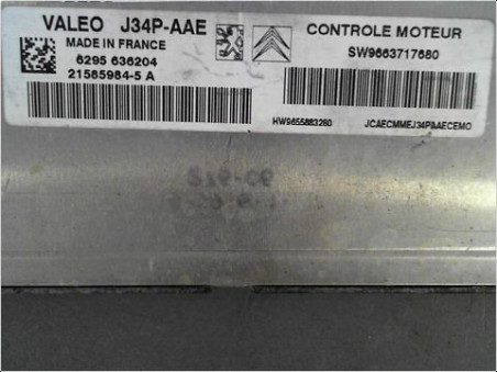 CALCULATEUR MOTEUR PEUGEOT 206 2007