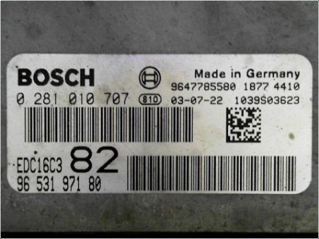 CALCULATEUR MOTEUR PEUGEOT 206 2004