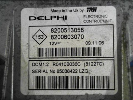 CALCULATEUR MOTEUR DACIA LOGAN 2007