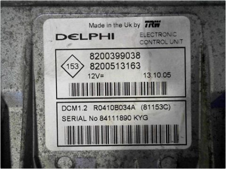 CALCULATEUR MOTEUR RENAULT CLIO 2005
