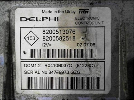 CALCULATEUR MOTEUR RENAULT CLIO 2006