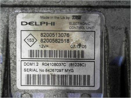 CALCULATEUR MOTEUR RENAULT CLIO 2006