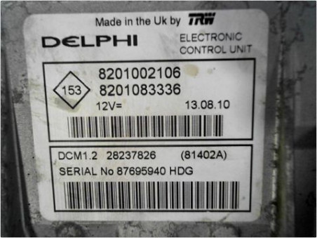 CALCULATEUR MOTEUR DACIA DUSTER 2010