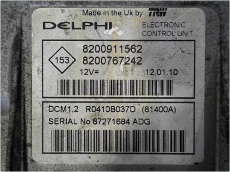 CALCULATEUR MOTEUR RENAULT CLIO 2010