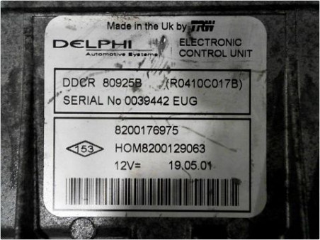 CALCULATEUR MOTEUR RENAULT CLIO 2001