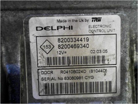 CALCULATEUR MOTEUR RENAULT MEGANE 2005
