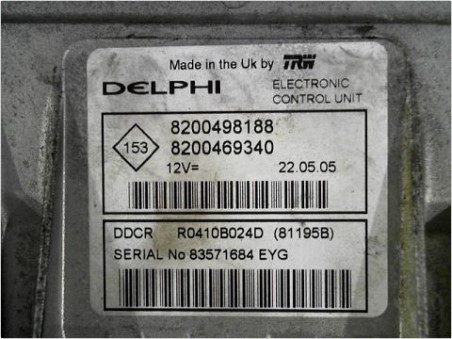 CALCULATEUR MOTEUR RENAULT MEGANE SCENIC 2005