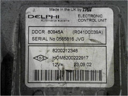 CALCULATEUR MOTEUR RENAULT CLIO 2003