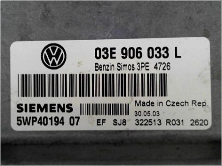 CALCULATEUR MOTEUR VOLKSWAGEN POLO 2003