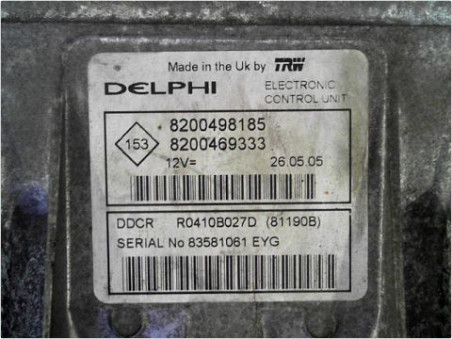 CALCULATEUR MOTEUR RENAULT CLIO 2002