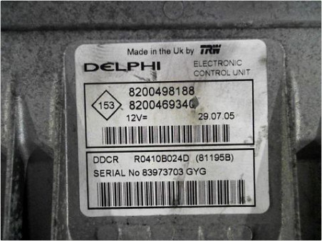 CALCULATEUR MOTEUR RENAULT MEGANE 2005