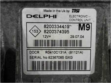 CALCULATEUR MOTEUR NISSAN MICRA 2004