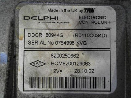 CALCULATEUR MOTEUR RENAULT CLIO 2003