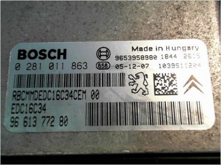 CALCULATEUR MOTEUR PEUGEOT 307 2006