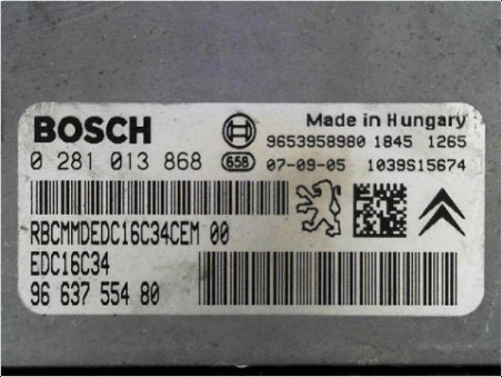 CALCULATEUR MOTEUR PEUGEOT 207 2007