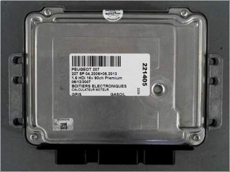CALCULATEUR MOTEUR PEUGEOT 207 2007