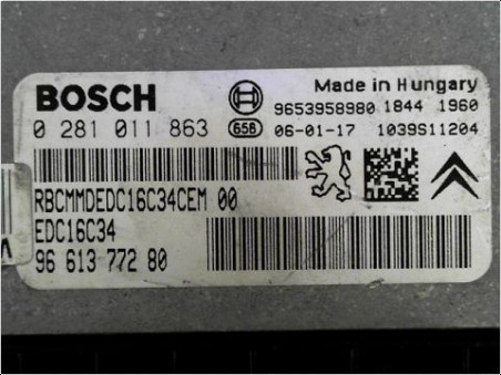 CALCULATEUR MOTEUR PEUGEOT 307 2006