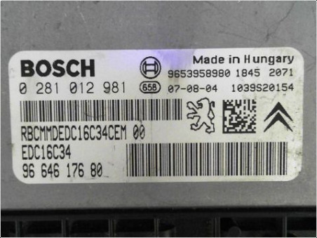 CALCULATEUR MOTEUR CITROEN C4 PICASSO 2007