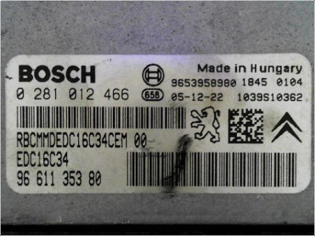 CALCULATEUR MOTEUR CITROEN XSARA PICASSO 2006
