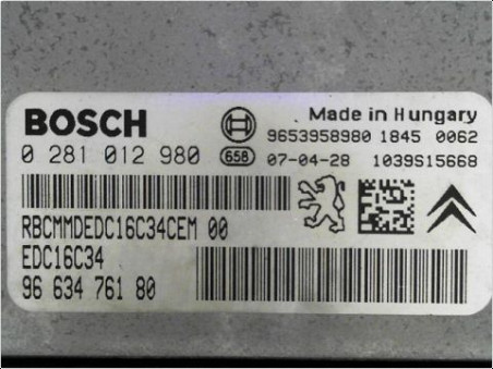 CALCULATEUR MOTEUR CITROEN C4 PICASSO 2007