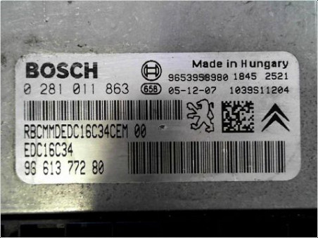 CALCULATEUR MOTEUR PEUGEOT 307 2006