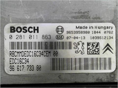 CALCULATEUR MOTEUR CITROEN C4 2007