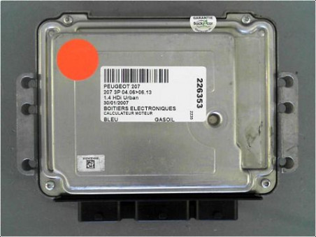 CALCULATEUR MOTEUR PEUGEOT 207 2007