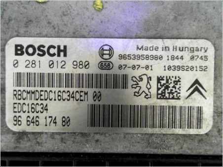 CALCULATEUR MOTEUR CITROEN C4 PICASSO 2007