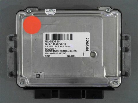 CALCULATEUR MOTEUR PEUGEOT 207 2007