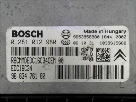CALCULATEUR MOTEUR CITROEN C4 PICASSO 2007