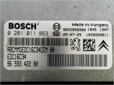 CALCULATEUR MOTEUR CITROEN C4 2005