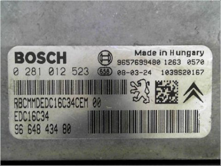 CALCULATEUR MOTEUR PEUGEOT 207 2008