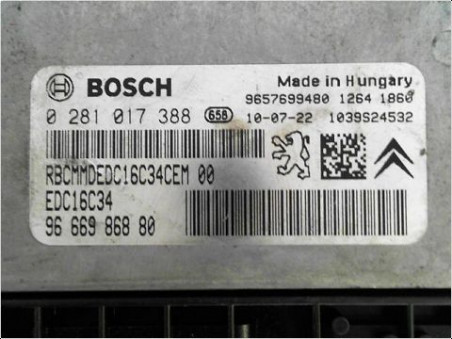 CALCULATEUR MOTEUR PEUGEOT 207 2010