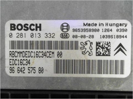 CALCULATEUR MOTEUR PEUGEOT 407 2009