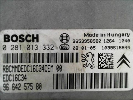 CALCULATEUR MOTEUR PEUGEOT 308 2008
