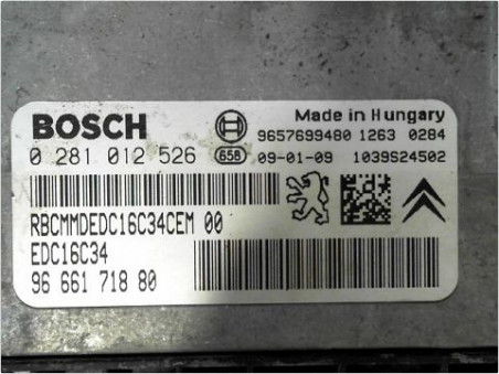 CALCULATEUR MOTEUR PEUGEOT 206 2009
