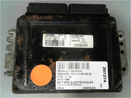 CALCULATEUR MOTEUR RENAULT MEGANE 1999