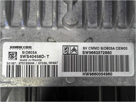 CALCULATEUR MOTEUR CITROEN C4 2007