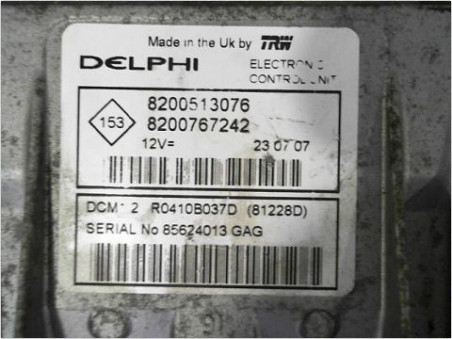 CALCULATEUR MOTEUR RENAULT CLIO 2007