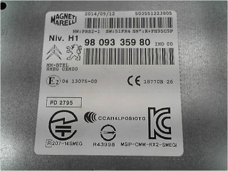 AUTORADIO PEUGEOT 508 2015