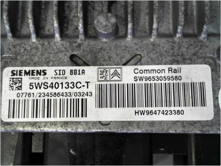 CALCULATEUR MOTEUR PEUGEOT 307 2003