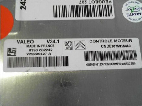 CALCULATEUR MOTEUR PEUGEOT 207 2010