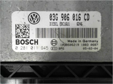 CALCULATEUR MOTEUR VOLKSWAGEN TOURAN 03-06