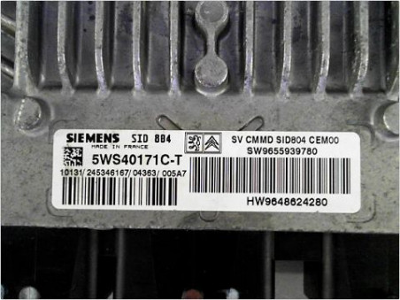 CALCULATEUR MOTEUR PEUGEOT 1007 05-10