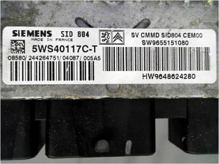 CALCULATEUR MOTEUR CITROEN C3 PLURIEL 03-08