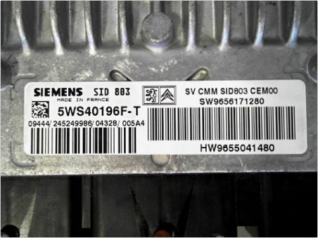 CALCULATEUR MOTEUR PEUGEOT 407 2004-2008