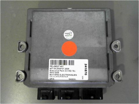 CALCULATEUR MOTEUR PEUGEOT 407 2004-2008