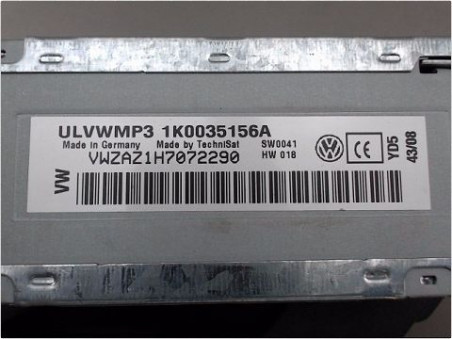 AUTORADIO VOLKSWAGEN GOLF VI 08-13