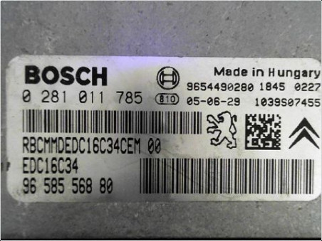 CALCULATEUR MOTEUR CITROEN C3 PH2 2005-2010